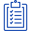 royal azure blue clipboard 2 icon