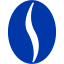 royal azure blue coffee bean icon