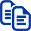 royal azure blue copy icon