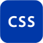 royal azure blue css icon