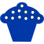 royal azure blue cupcake 4 icon