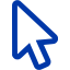royal azure blue cursor icon