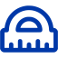 royal azure blue degrees icon