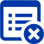 royal azure blue delete property icon