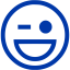 royal azure blue emoticon 50 icon