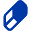 royal azure blue erase icon