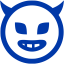 royal azure blue evil icon