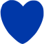 royal azure blue favorite icon