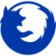 royal azure blue firefox icon