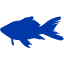 royal azure blue fish 7 icon