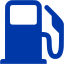 royal azure blue gas station 2 icon