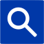 royal azure blue google web search icon