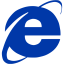 royal azure blue internet explorer icon