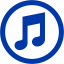 royal azure blue itunes icon