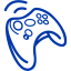 royal azure blue joystick 6 icon