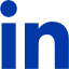 royal azure blue linkedin icon