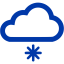 royal azure blue little snow icon