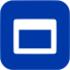 royal azure blue maximize window icon