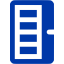 royal azure blue memmory slot icon