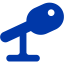 royal azure blue microphone 7 icon