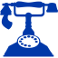 royal azure blue phone 24 icon