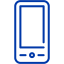 royal azure blue phone 72 icon