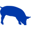 royal azure blue pig 7 icon