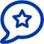 royal azure blue popular topic icon