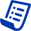 royal azure blue purchase order icon