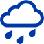 royal azure blue rain icon