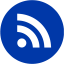 royal azure blue rss 4 icon