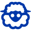 royal azure blue sheep 2 icon