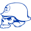 royal azure blue skull 14 icon