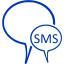 royal azure blue sms 2 icon