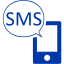 royal azure blue sms 3 icon