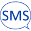 royal azure blue sms 4 icon