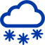 royal azure blue snow icon