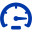 royal azure blue speed icon