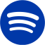 royal azure blue spotify icon