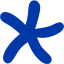 royal azure blue star 24 icon