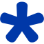 royal azure blue star 27 icon