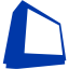 royal azure blue television 13 icon