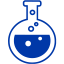 royal azure blue test tube 4 icon