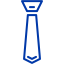 royal azure blue tie 2 icon