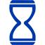 royal azure blue time 5 icon