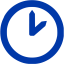 royal azure blue time 8 icon