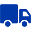 royal azure blue truck icon