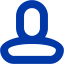 royal azure blue user 6 icon