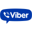 royal azure blue viber 3 icon