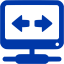 royal azure blue vpn icon